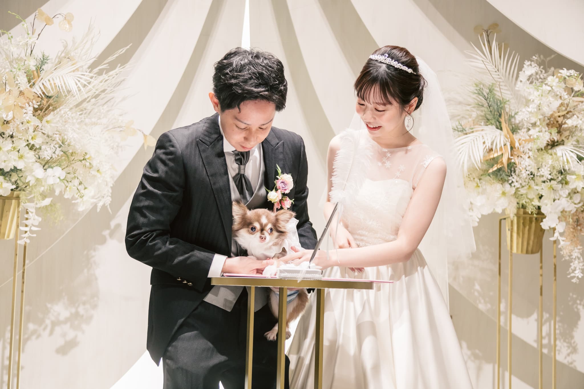 ウェディングレポート第二弾★かわいいゲストがお手伝い